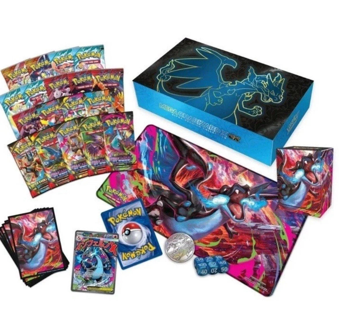 (Opened Live) Pokemon TCG: Mega Charizard X ex Ultra-Premium Collection