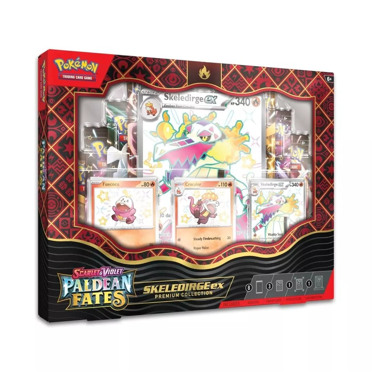 Pokémon TCG Scarlet & Violet – Paldean Fates Skeledirge ex Premium Collection